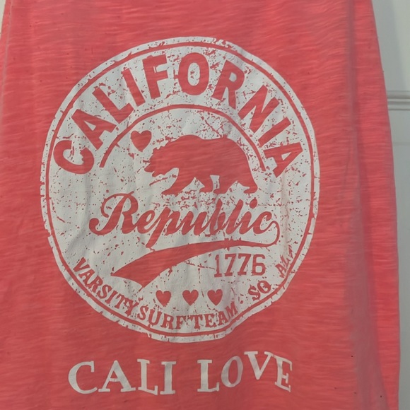 JUNIORS CALIFORNIA TANK : SIZE MEDIUM - Picture 2 of 3